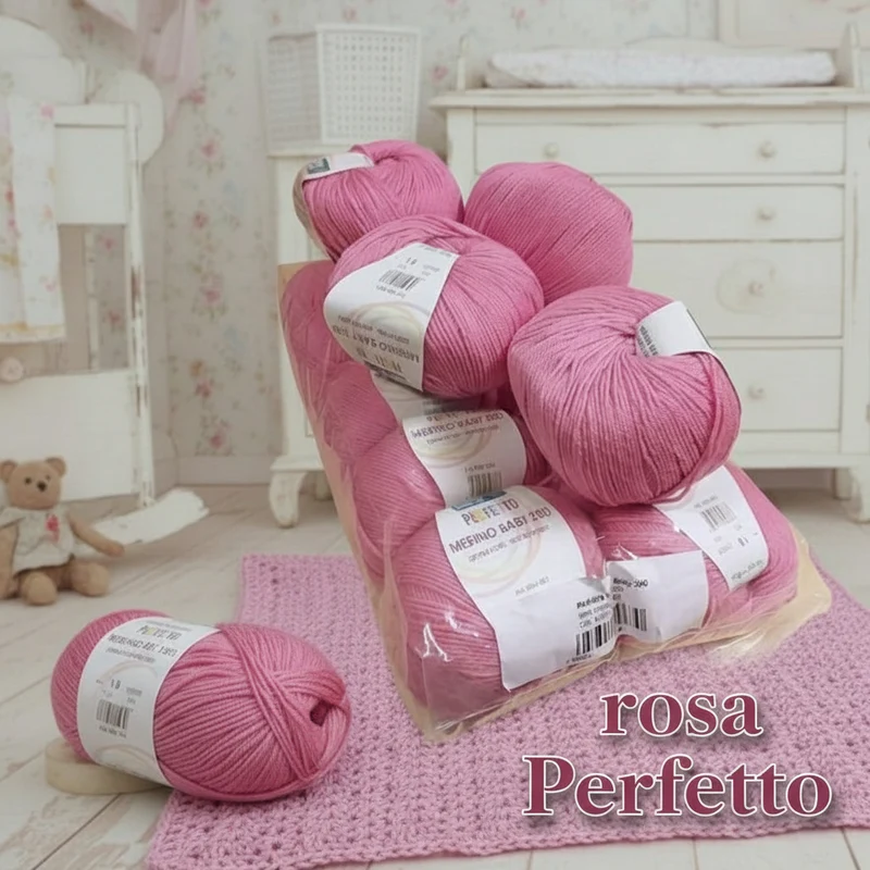 Lana merino neonato per copertine uncinetto lavori maglia bambini