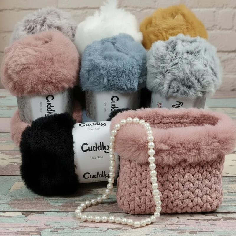 Lana pelliccia pelosetto Cuddly uncinetto ferri gomitoli filato peluche