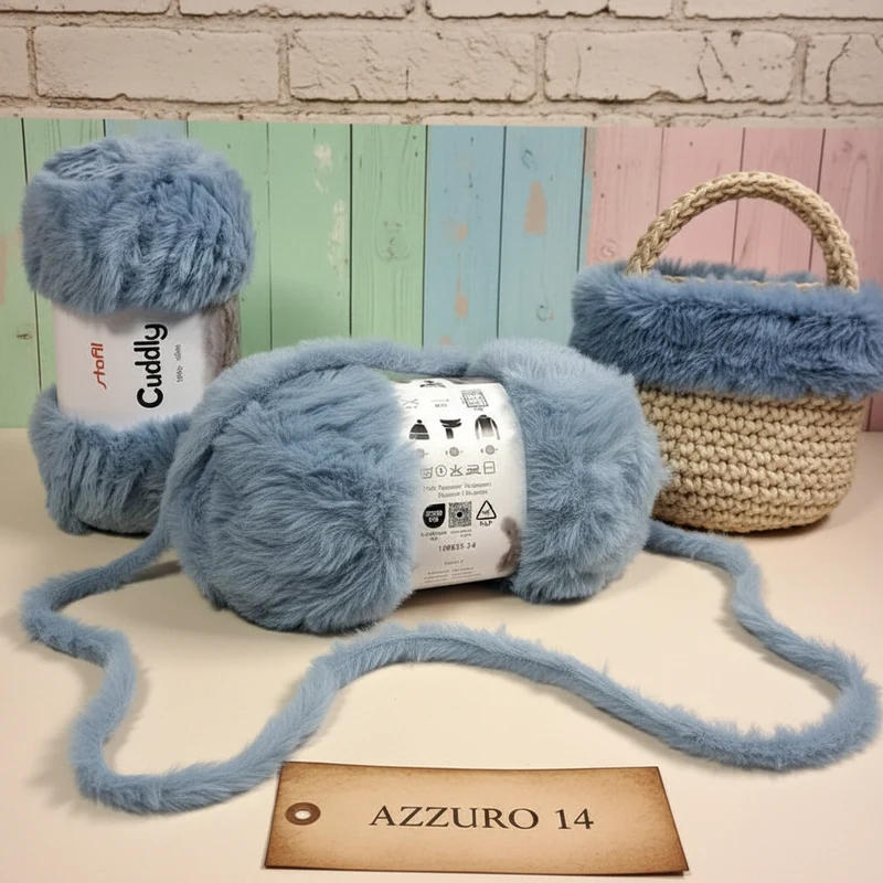 Lana pelliccia pelosetto Cuddly uncinetto ferri gomitoli filato peluche