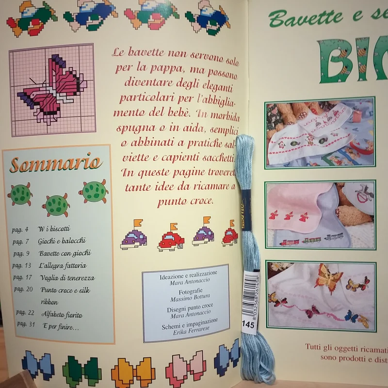 Ricamo punto croce manuali lavori per bambini neonati casa quadretti