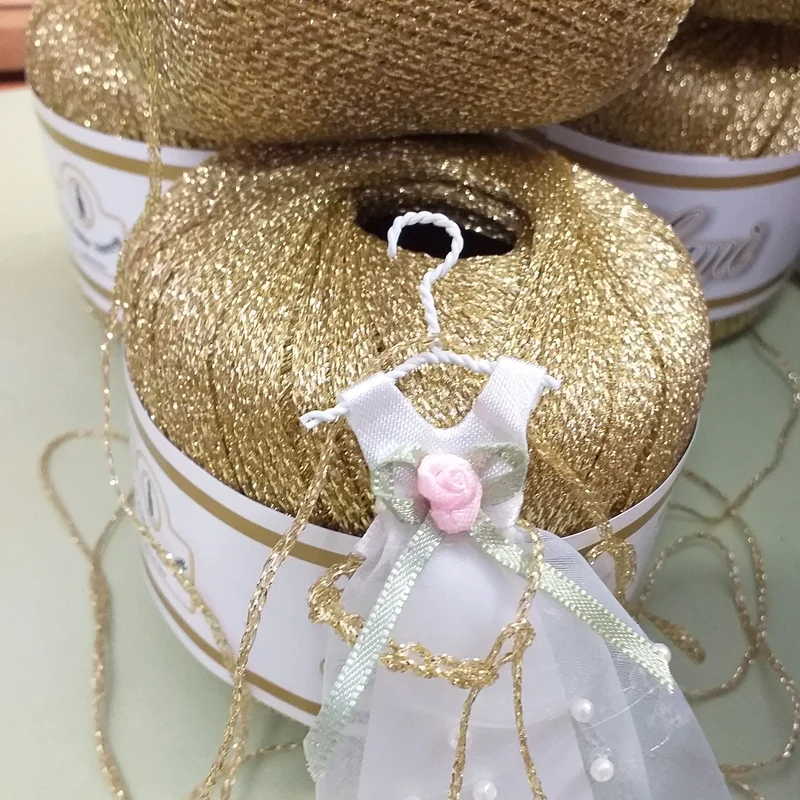 Filati lamé lurex filo argento oro per lavori maglia uncinetto 2.5-3