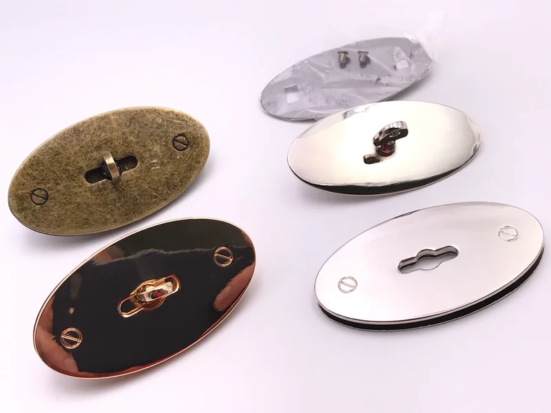 Chiusura in metallo per borse mod. l03 | Ø 7 cm | cf 1 pz