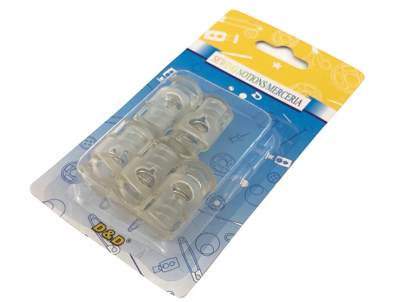 Ferma corda in plastica cf 5 pz