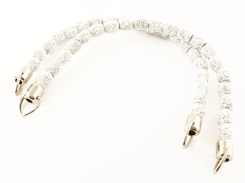 Manici per borse a uncinetto strass | 20x13 cm | 1 coppia