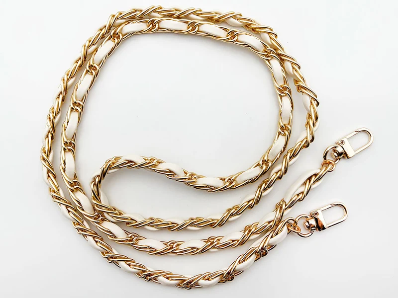 Catena metallo per borse | 120 cm 15x8 mm | mod. c06 moschettoni