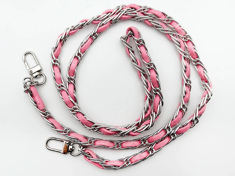 Catena metallo per borse | 120 cm 15x8 mm | mod. c06 moschettoni