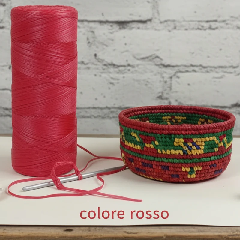 Rafia Sintetica Colorata per Borse e Cestini Uncinetto – 100 g