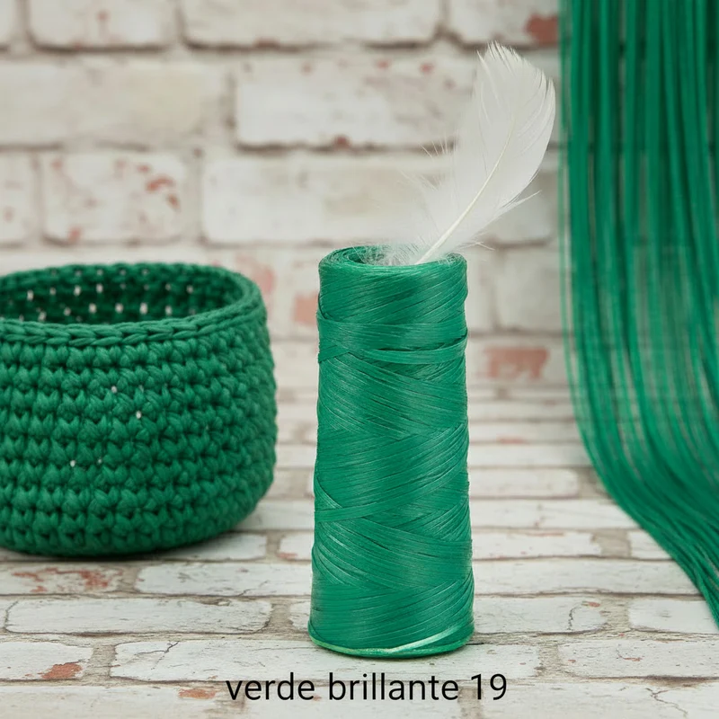 Rafia Sintetica Colorata per Borse e Cestini Uncinetto – 100 g