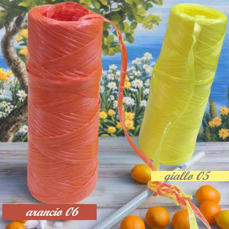Rafia Sintetica Colorata per Borse e Cestini Uncinetto – 100 g