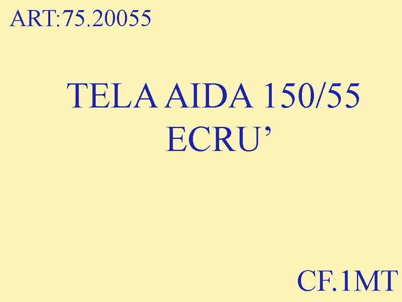 Tela aida 150/55 ecru' cf.10 mt