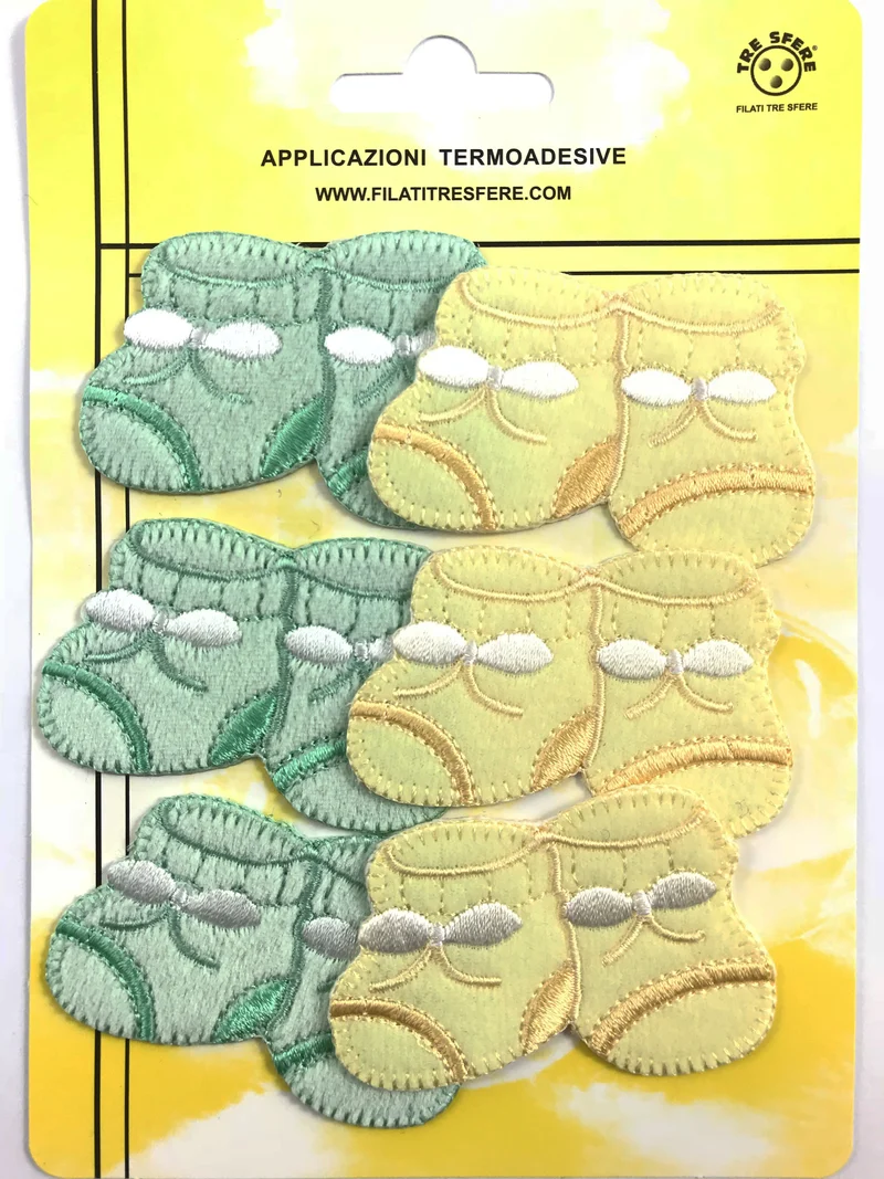 Applicazioni termoadesive babbucce 5 cm
