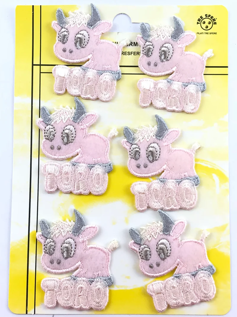 Applicazioni termodesive toro rosa