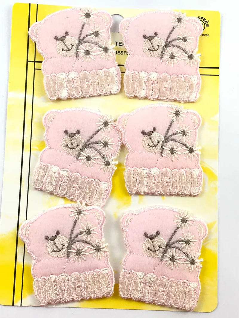 Applicazioni termodesive vergine rosa