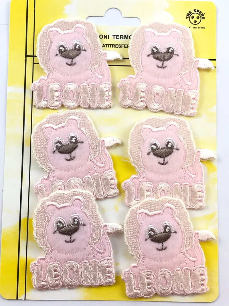 Applicazioni termodesive leone rosa