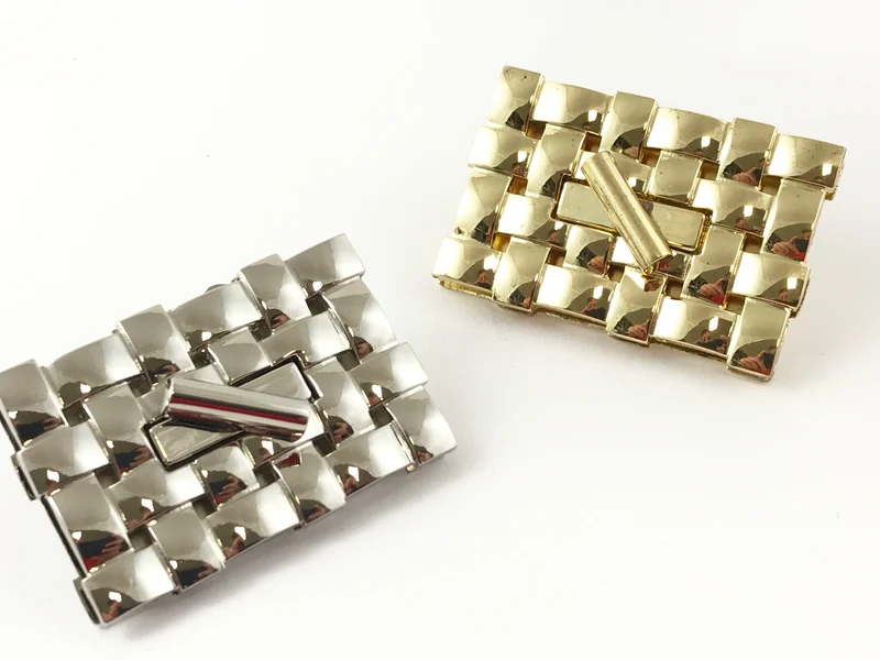 Chiusura in metallo per borse mod. intrecci | 6x4 cm | cf 1 pz