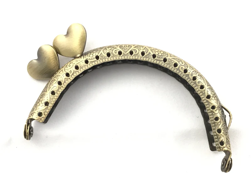 Chiusura clic clac cuore per borse | 8,5 cm | cf 1 pz | tre sfere