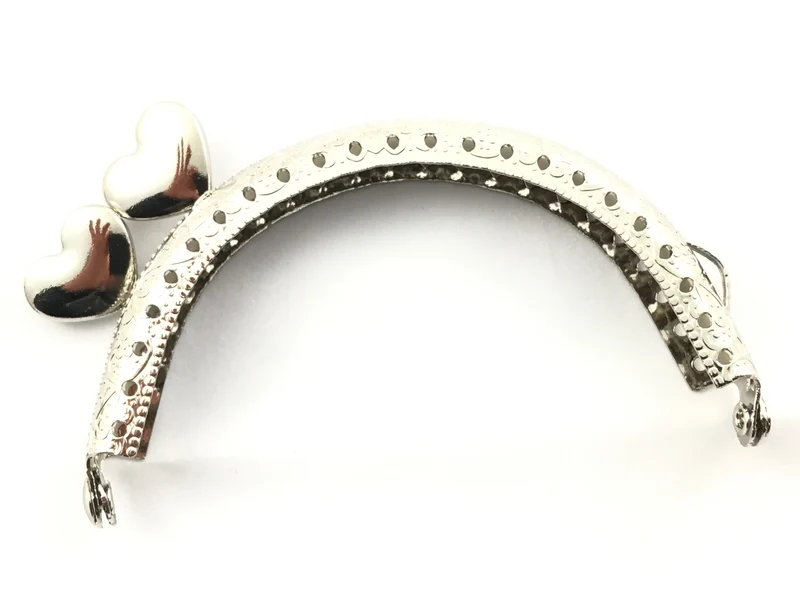 Chiusura clic clac cuore per borse | 8,5 cm | cf 1 pz | tre sfere