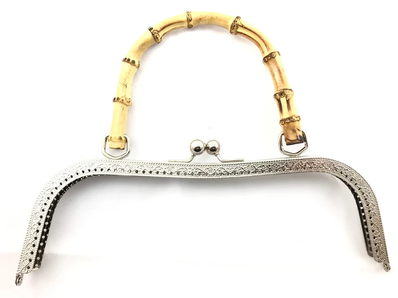 Chiusura clic clac retta bamboo per borse | 27 cm | cf 1 pz