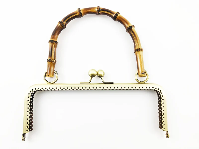 Chiusura clic clac retta bamboo per borse | 20,5 cm | cf 1 pz