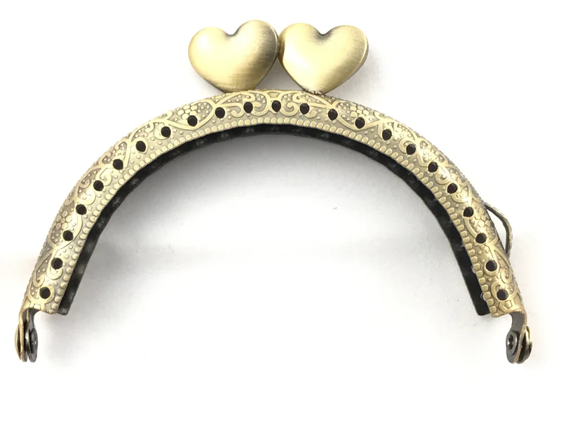 Chiusura clic clac cuore per borse | 8,5 cm | cf 1 pz | tre sfere