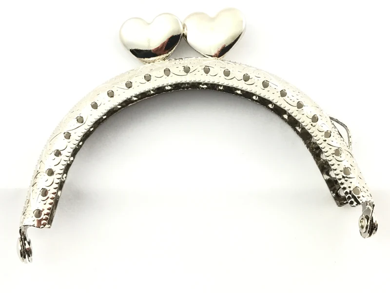Chiusura clic clac cuore per borse | 8,5 cm | cf 1 pz | tre sfere
