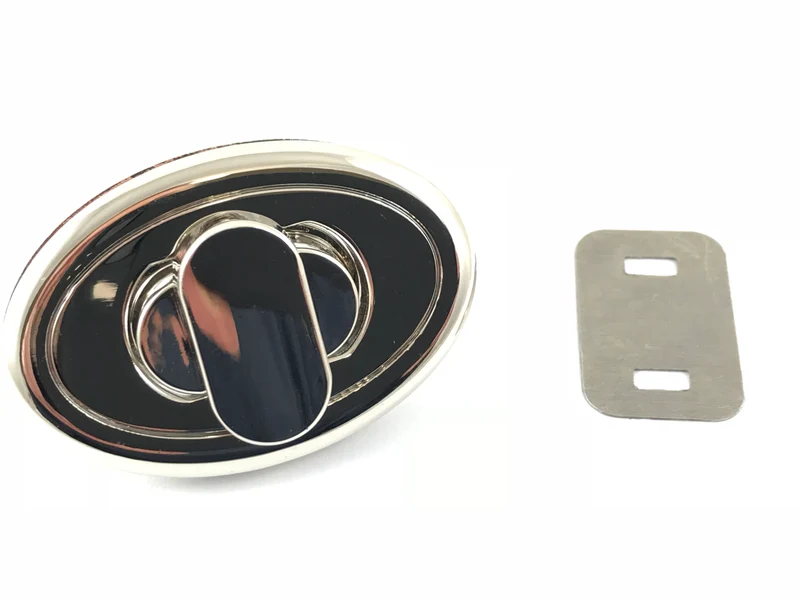 Chiusura in metallo per borse mod. ovale | 6x3,8 cm | cf 1 pz