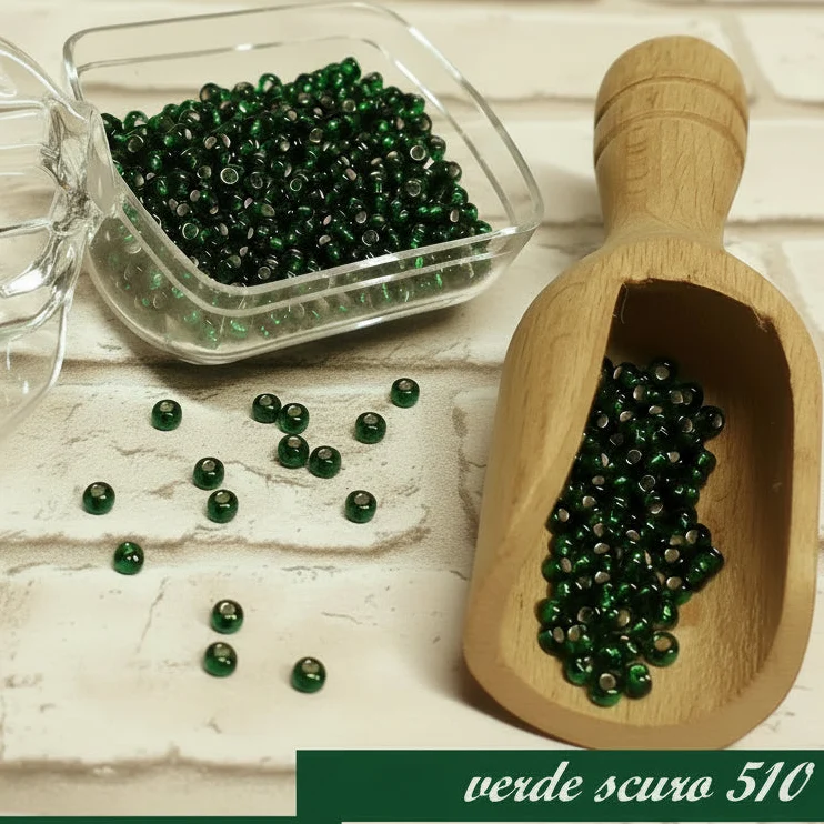 Conteria perline vetro argento Natale Stafil negozio a peso 16-100 g