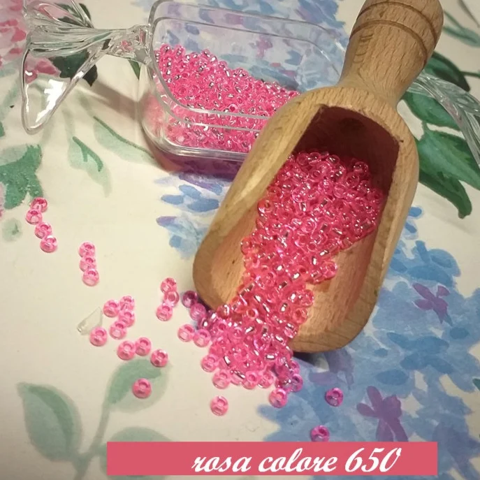 Perline conteria in vetro argentato vendita peso 16-100 grammi Stafil
