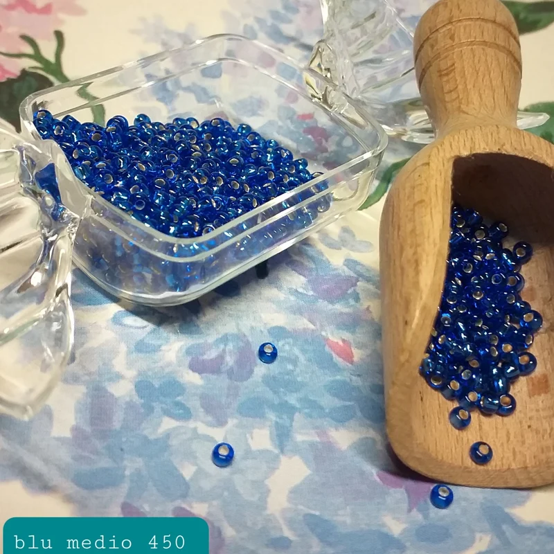 Perline conteria in vetro argentato vendita peso 16-100 grammi Stafil