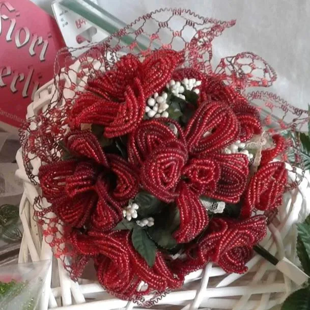Perline conteria di Venezia kit rose accessori rivista fili di ferro