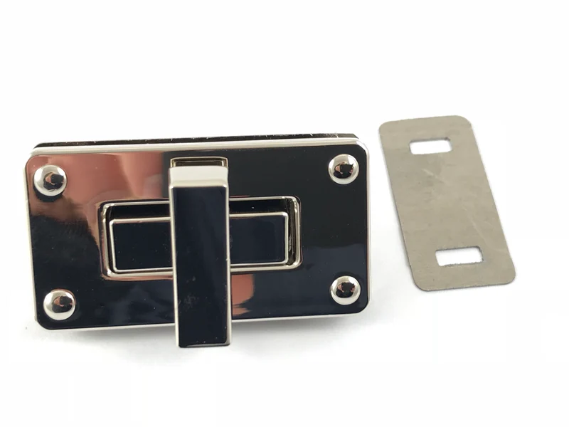 Chiusura in metallo per borse mod. rettangolo | 5x2,5 cm | cf 1 pz