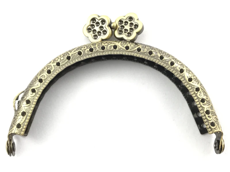 Chiusura clic clac stella argento per borse | 8,5 cm | cf 1 pz