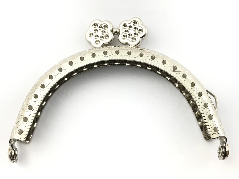 Chiusura clic clac stella argento per borse | 8,5 cm | cf 1 pz