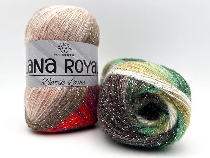 Lana royal batik lamé | cf 500 gr | fibre miste