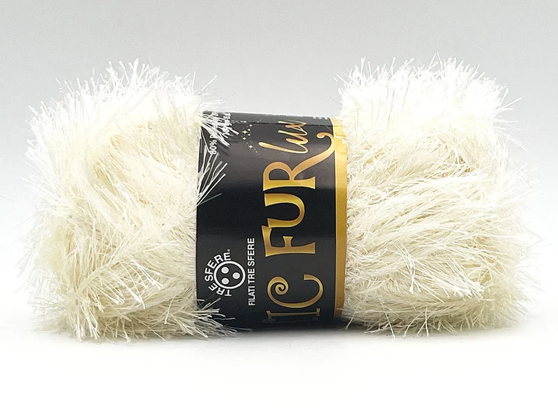 Filato effetto pelliccia chic fur lux | cf 500 gr | 100% poliestere
