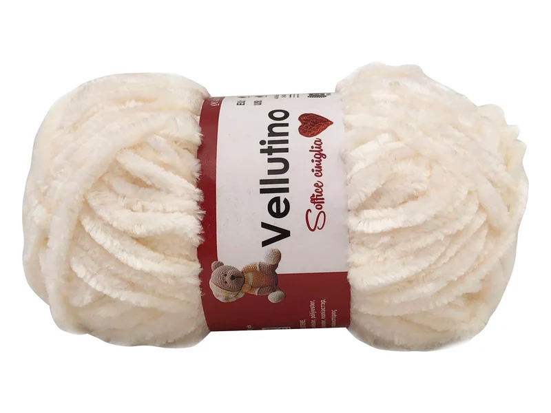 Filato ciniglia vellutino | cf 250 gr | 100% poliestere | uncinetto