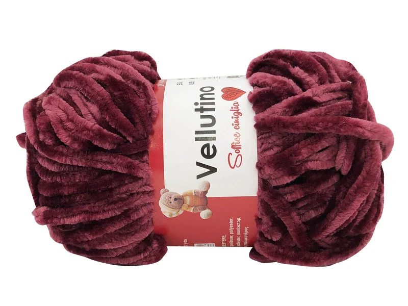 Filato ciniglia vellutino | cf 250 gr | 100% poliestere | uncinetto