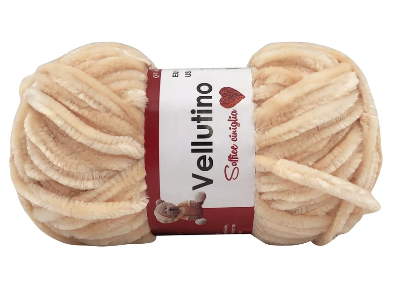 Filato ciniglia vellutino | cf 250 gr | 100% poliestere | uncinetto