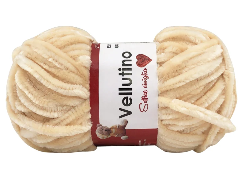 Filato ciniglia vellutino | cf 250 gr | 100% poliestere | uncinetto