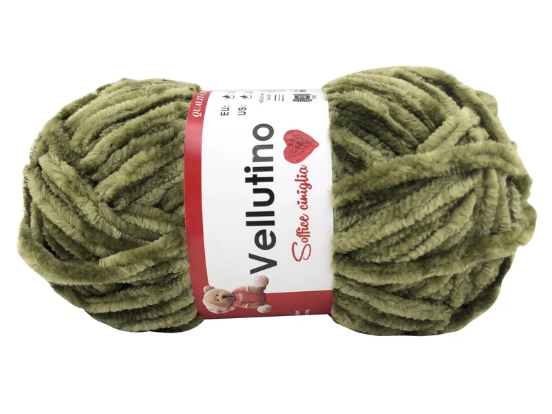 Filato ciniglia vellutino | cf 250 gr | 100% poliestere | uncinetto