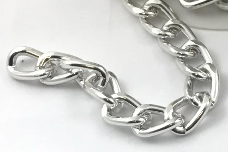 Catena in metallo per borse | 5 mt 1,6x1,2 mm | per borse fai da te