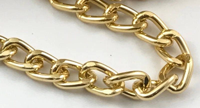 Catena in metallo per borse | 5 mt 1,6x1,2 mm | per borse fai da te