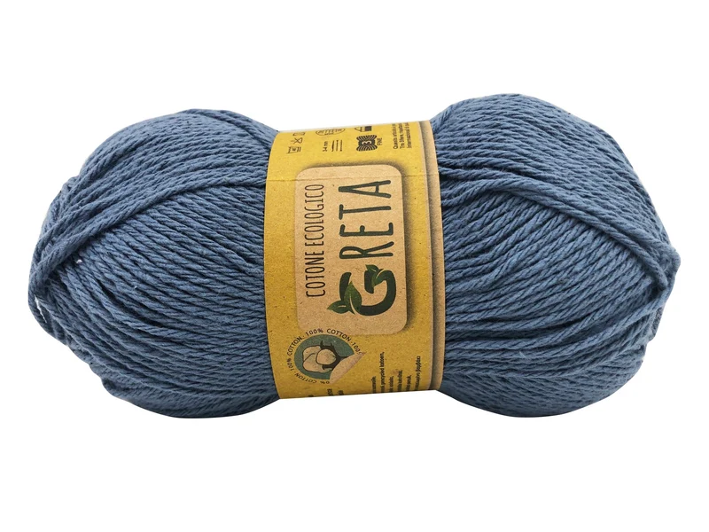 Filato cotone greta | cf 500 gr | 100% cotone riciclato