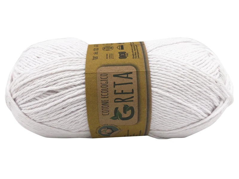 Filato cotone greta | cf 500 gr | 100% cotone riciclato