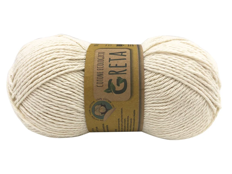 Filato cotone greta | cf 500 gr | 100% cotone riciclato