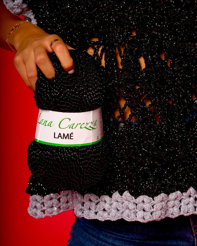Filato carezza lamé | cf 500 gr | 100% acrilico | maglia e uncinetto