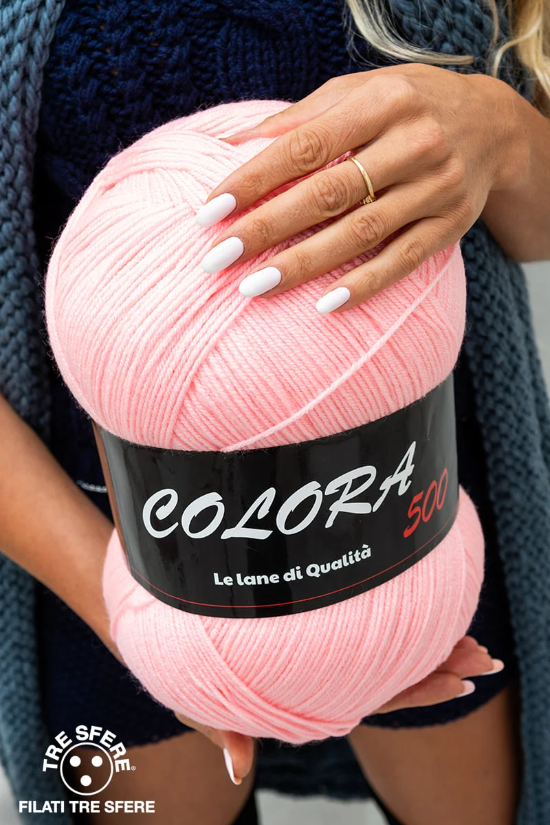 Filato lana colora | cf 500 gr | 100% acrilico | per maglia e uncinetto