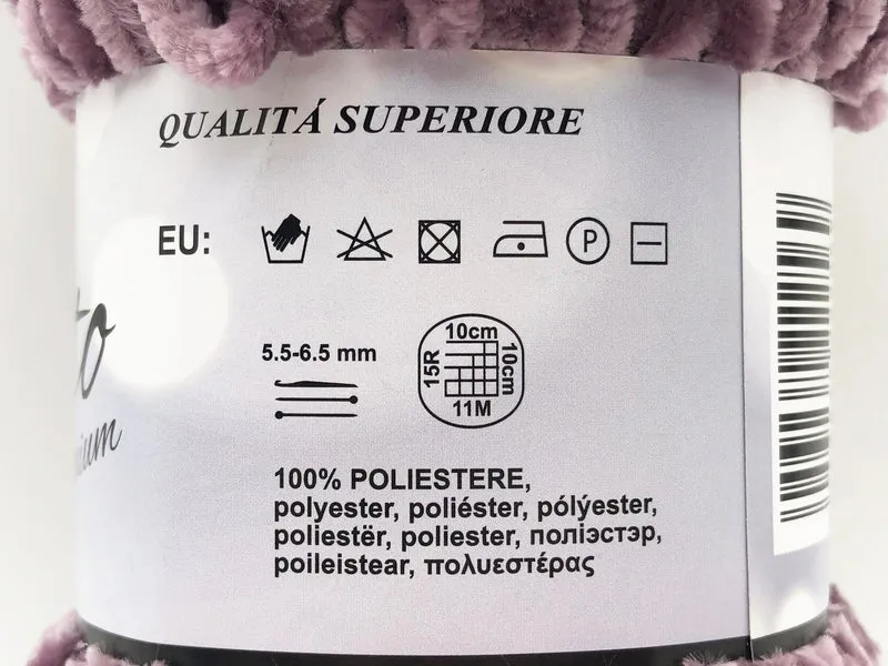 Filato ciniglia velluto | cf 500 gr | 100% poliestere | uncinetto