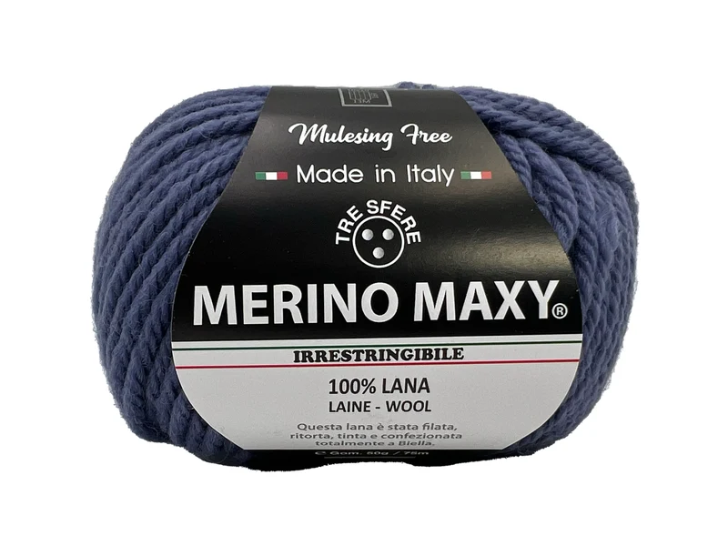 Lana merino maxy | cf 500 gr | 100% lana | maglia e uncinetto