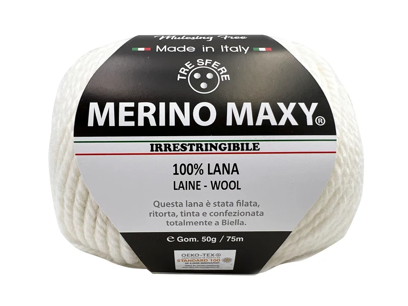 Lana merino maxy | cf 500 gr | 100% lana | maglia e uncinetto